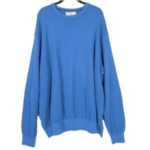St.Croix COLLECTIONS The FOURSOME Men Knit Pullover Sweater XL USA MADE Blue